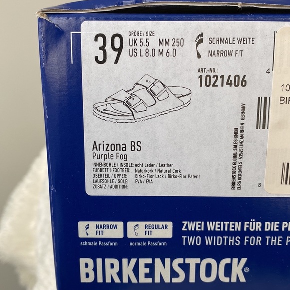 Birkenstock Arizona Patent Birko-Flor Sandals - Picture 10 of 12
